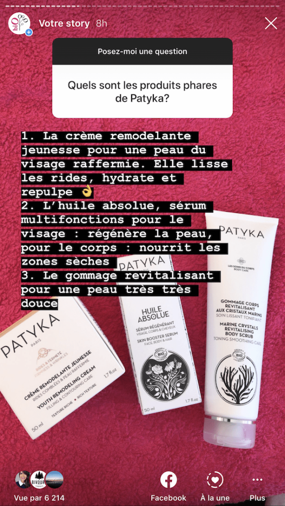 Story Instagram Boutique Vaugirard – Février 2020 slide 12