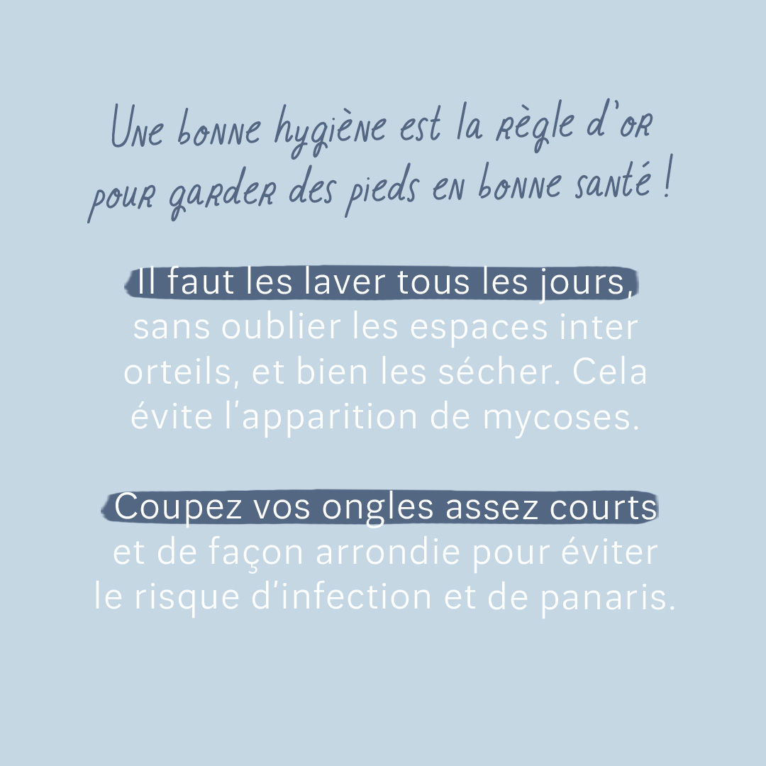 hygiène  des pieds
