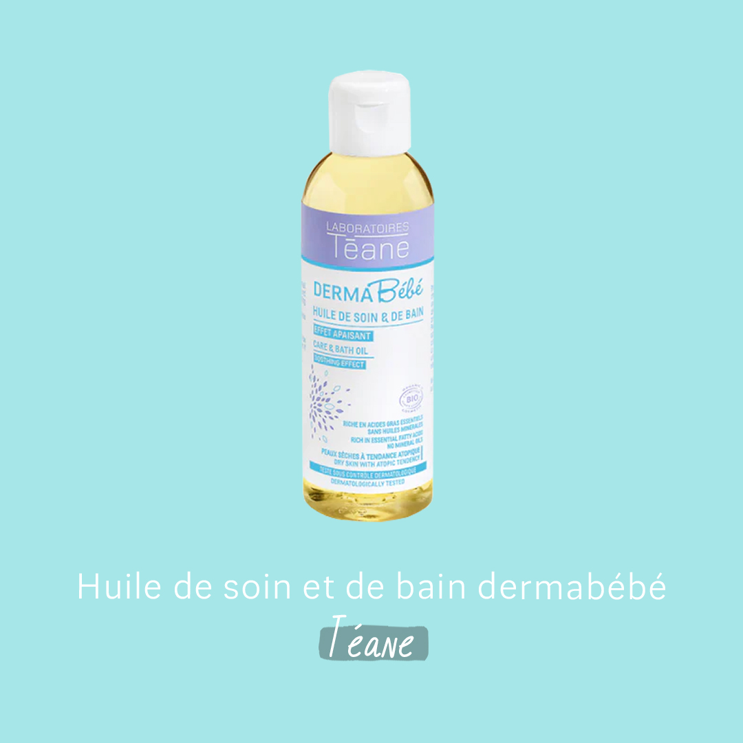 huile de soin et de bain dermabébé téane