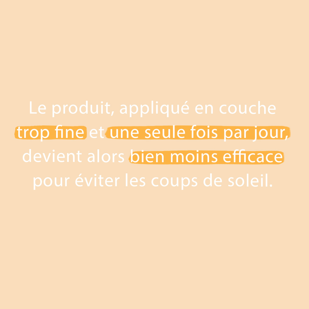 application crème hydratante avec spf