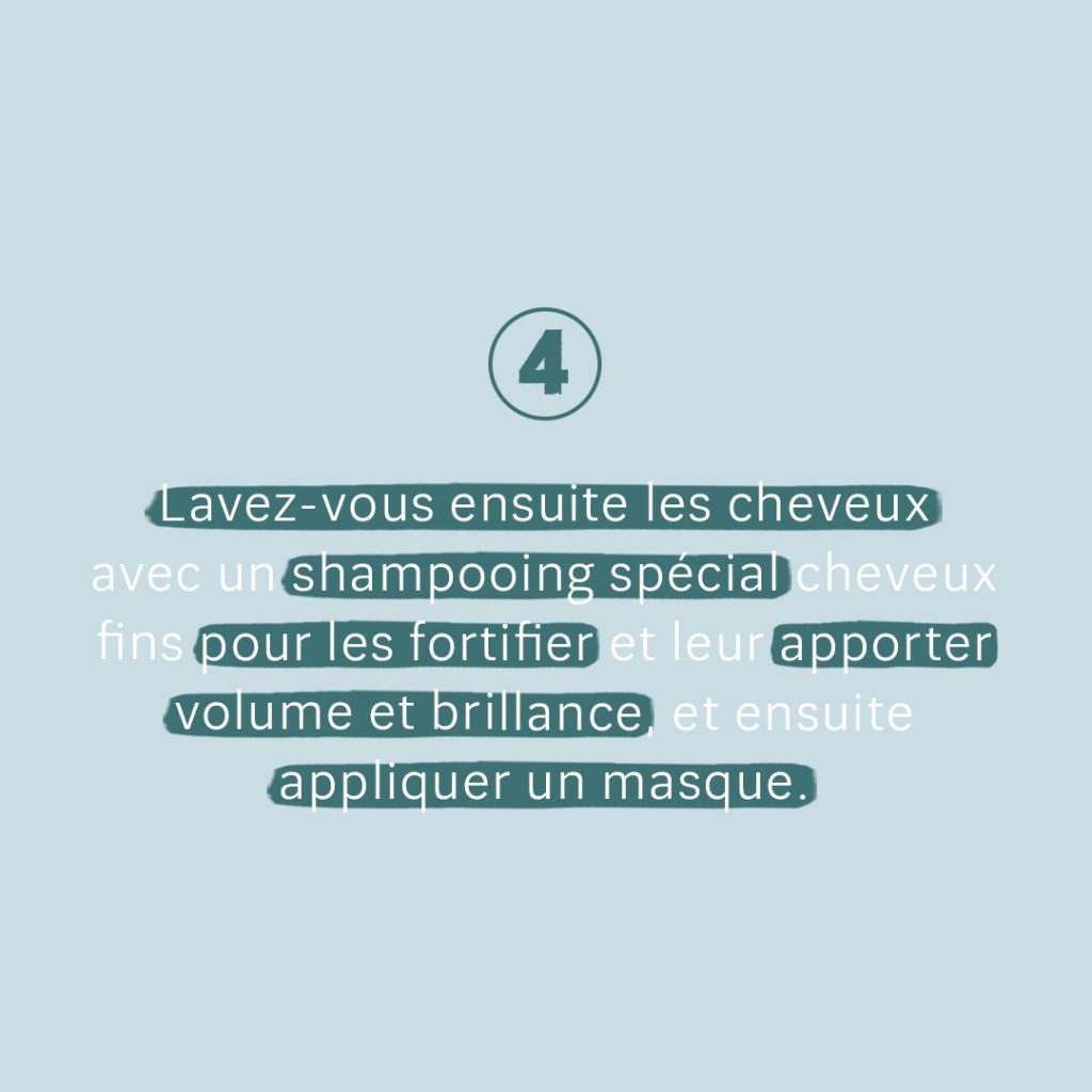 quatrieme etape pour avoir du volume