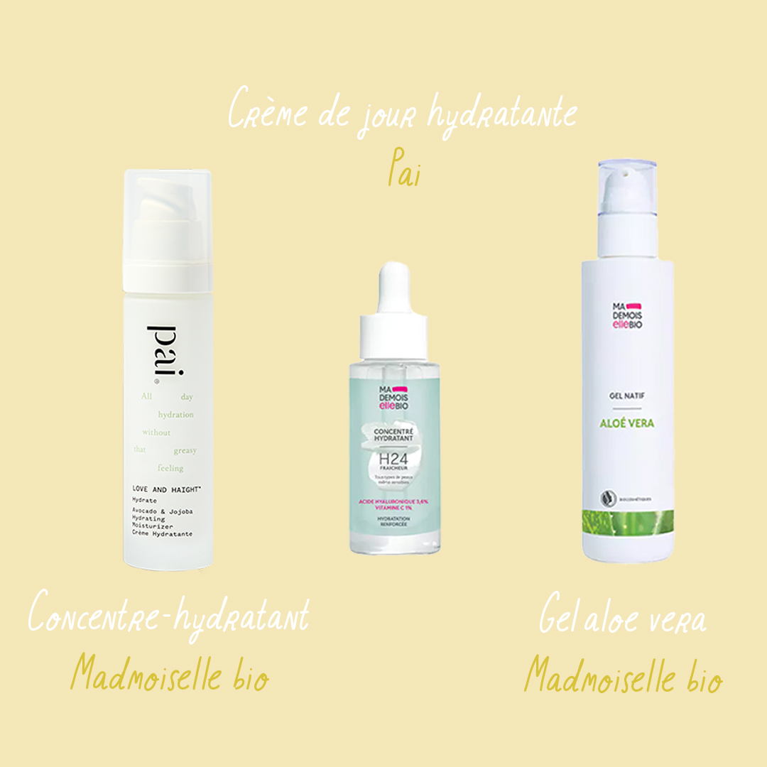 produits conseillés pour hydrater sa peau l'été