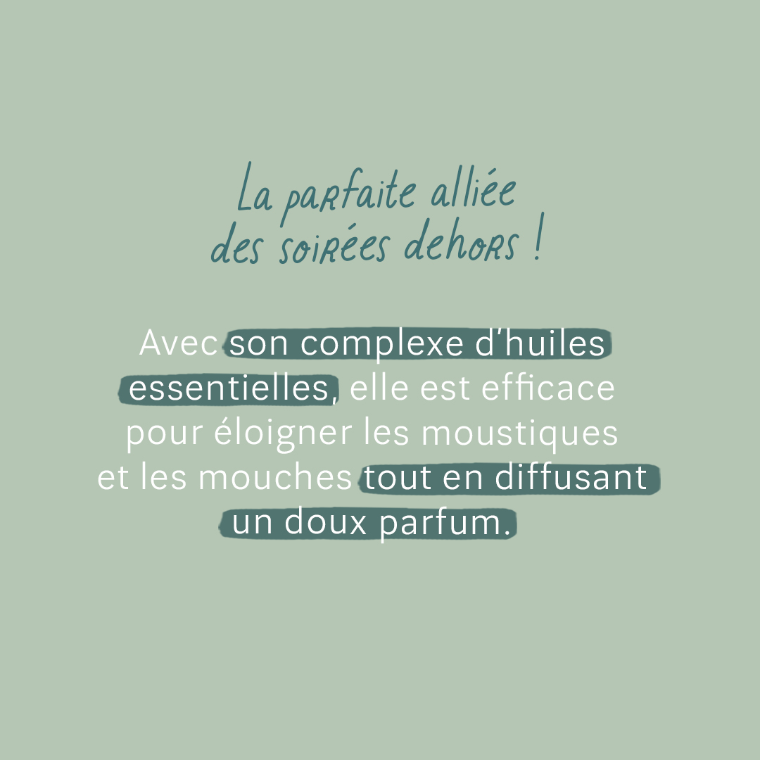 description bougie anti moustiques florame